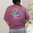 PARA Dream Team Teacher Paraprofessional Paraeducator Women's Comfort Colors T-Shirt Back Print Berry