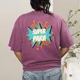 Para Shirt Super Para Paraprofessional Teacher Women's Comfort Colors T-Shirt Back Print Berry