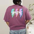 Para Squad Paraprofessional Teacher Lightning Bolt Women's Comfort Colors T-Shirt Back Print Berry Para Squad Paraprofessional Teacher Lightning Bolt Women's Comfort Colors T-Shirt Back Print Berry