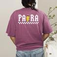 Para Squad Paraprofessional Para Teacher Women's Comfort Colors T-Shirt Back Print Berry
