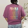 Para Tour Paraprofessional Squad Rock Teacher Back To School Women's Comfort Colors T-Shirt Back Print Berry