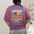 Parallel Lines Math Pun – Teacher Humor Women's Comfort Colors T-Shirt Back Print Berry