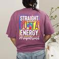 Paraprofessional Straight Outta Energy Teacher Life For Men Women Women's Comfort Colors T-Shirt Back Print Berry