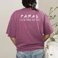 Paras I'Ll Be There For You Teacher Women's Comfort Colors T-Shirt Back Print Berry