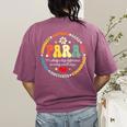 Paras Make It Possible Paraprofessional Teacher Assistant Women's Comfort Colors T-Shirt Back Print Berry