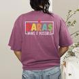 Paras Make It Possible Teacher Paraprofessional Paraeducator Women's Comfort Colors T-Shirt Back Print Berry