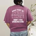 What Part Of Don't You Understand Math Teacher Women's Comfort Colors T-Shirt Back Print Berry What Part Of Don't You Understand Math Teacher Women's Comfort Colors T-Shirt Back Print Berry