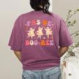 Pas De BOO-Rée Ballet Ghost Dancer Dance Teacher Halloween Women's Comfort Colors T-Shirt Back Print Berry Pas De BOO-Rée Ballet Ghost Dancer Dance Teacher Halloween Women's Comfort Colors T-Shirt Back Print Berry