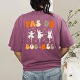 Pas De Boo-Rée Ghost Ballet Dancer Halloween Dance Teacher Women's Comfort Colors T-Shirt Back Print Berry Pas De Boo-Rée Ghost Ballet Dancer Halloween Dance Teacher Women's Comfort Colors T-Shirt Back Print Berry