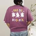 Pas De BOO-Rée Ghost Ballet Dancer Halloween Dance Teacher Women's Comfort Colors T-Shirt Back Print Berry Pas De BOO-Rée Ghost Ballet Dancer Halloween Dance Teacher Women's Comfort Colors T-Shirt Back Print Berry