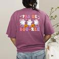Pas De Boo-Ree Teachers Halloween Costume Ballet Dancers Women's Comfort Colors T-Shirt Back Print Berry Pas De Boo-Ree Teachers Halloween Costume Ballet Dancers Women's Comfort Colors T-Shirt Back Print Berry