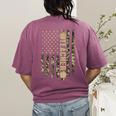 Patriotic Teacher American Flag Camouflage 4th Of July Camo Women's Comfort Colors T-Shirt Back Print Berry Patriotic Teacher American Flag Camouflage 4th Of July Camo Women's Comfort Colors T-Shirt Back Print Berry