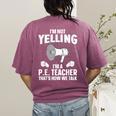 PE Teacher Art For Men Women Gym Teacher Physical Education Women's Comfort Colors T-Shirt Back Print Berry PE Teacher Art For Men Women Gym Teacher Physical Education Women's Comfort Colors T-Shirt Back Print Berry