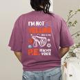 PE Teacher Voice PE Teacher School Fitness Class Women's Comfort Colors T-Shirt Back Print Berry PE Teacher Voice PE Teacher School Fitness Class Women's Comfort Colors T-Shirt Back Print Berry