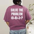 PEMDAS Math Problem 67 Meme Elementary Teacher Joke Women's Comfort Colors T-Shirt Back Print Berry PEMDAS Math Problem 67 Meme Elementary Teacher Joke Women's Comfort Colors T-Shirt Back Print Berry