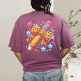Pencil Leopard Coquette Bow Teacher Life Back To School Women's Comfort Colors T-Shirt Back Print Berry Pencil Leopard Coquette Bow Teacher Life Back To School Women's Comfort Colors T-Shirt Back Print Berry