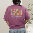 Physical Education Teacher In My PE Teacher Era For Men Women Kids Women's Comfort Colors T-Shirt Back Print Berry