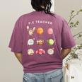 Physical Education Teacher PE Teacher Specials Back School Women's Comfort Colors T-Shirt Back Print Berry
