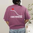 Physics I Have Potential Energy Physics Teacher Women's Comfort Colors T-Shirt Back Print Berry