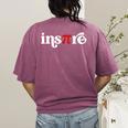 Pi Day Inspire 314 Symbol Math Teacher Science Mathematics Women's Comfort Colors T-Shirt Back Print Berry