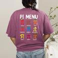 Pi Menu 314 Pi Symbol Math Teacher Happy Pi Day Women's Comfort Colors T-Shirt Back Print Berry
