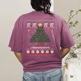 Pi Tree Christmas Math Teacher Ugly Sweater Men Women Kids Women's Comfort Colors T-Shirt Back Print Berry Pi Tree Christmas Math Teacher Ugly Sweater Men Women Kids Women's Comfort Colors T-Shirt Back Print Berry