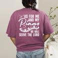 Piano Player Art For Men Women Pianist Piano Teacher Women's Comfort Colors T-Shirt Back Print Berry Piano Player Art For Men Women Pianist Piano Teacher Women's Comfort Colors T-Shirt Back Print Berry