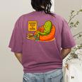 Pickle Reading Books Bookworm Teacher Librarian Kids Retro Women's Comfort Colors T-Shirt Back Print Berry Pickle Reading Books Bookworm Teacher Librarian Kids Retro Women's Comfort Colors T-Shirt Back Print Berry