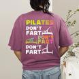 Pilates Instructor Teacher Watercolor Pilates Don't Fart Men Women Kids Women's Comfort Colors T-Shirt Back Print Berry Pilates Instructor Teacher Watercolor Pilates Don't Fart Men Women Kids Women's Comfort Colors T-Shirt Back Print Berry