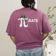 Pirate Pi Math Pie Halloween Costume Teacher Men Women Women's Comfort Colors T-Shirt Back Print Berry Pirate Pi Math Pie Halloween Costume Teacher Men Women Women's Comfort Colors T-Shirt Back Print Berry