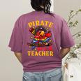 Pirate Pre-K Teacher Preschool Halloween Women's Comfort Colors T-Shirt Back Print Berry Pirate Pre-K Teacher Preschool Halloween Women's Comfort Colors T-Shirt Back Print Berry