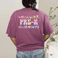 Pre-K Back To School Teachers Kids 1st Day Of School Women's Comfort Colors T-Shirt Back Print Berry Pre-K Back To School Teachers Kids 1st Day Of School Women's Comfort Colors T-Shirt Back Print Berry