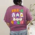 Pre-K Boo Crew Cute Ghost Halloween Costume Teacher Student For Men Women Kids Women's Comfort Colors T-Shirt Back Print Berry