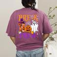 Pre-K Boo Crew Teacher Student Halloween Costume Women's Comfort Colors T-Shirt Back Print Berry Pre-K Boo Crew Teacher Student Halloween Costume Women's Comfort Colors T-Shirt Back Print Berry