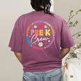 Pre-K Crew 1st Day Of School Preschool Teacher Women's Comfort Colors T-Shirt Back Print Berry Pre-K Crew 1st Day Of School Preschool Teacher Women's Comfort Colors T-Shirt Back Print Berry