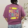 Pre-K Crew PreK Teachers Back To School Women's Comfort Colors T-Shirt Back Print Berry Pre-K Crew PreK Teachers Back To School Women's Comfort Colors T-Shirt Back Print Berry