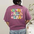 In My Pre-K Era Girl Back To School Cute PreSchool Teacher Women's Comfort Colors T-Shirt Back Print Berry In My Pre-K Era Girl Back To School Cute PreSchool Teacher Women's Comfort Colors T-Shirt Back Print Berry