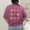 Pre K Is My Jam Teacher Team Crew Preschool Cute Strawberry Women's Comfort Colors T-Shirt Back Print Berry
