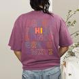 Pre K Kindergarten Hi Alphabet Back To School Teachers Men Women Girls Kids Women's Comfort Colors T-Shirt Back Print Berry