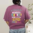 Pre-K Life Preschool Teacher Tees Men Women T-Shirt Women's Comfort Colors T-Shirt Back Print Berry