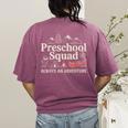 Pre-K Squad Adventure Camping Preschool Teacher Boy Girl Kid Women's Comfort Colors T-Shirt Back Print Berry Pre-K Squad Adventure Camping Preschool Teacher Boy Girl Kid Women's Comfort Colors T-Shirt Back Print Berry