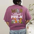 Pre-k Teacher Kids Back To School Wild About Pre-k Women's Comfort Colors T-Shirt Back Print Berry Pre-k Teacher Kids Back To School Wild About Pre-k Women's Comfort Colors T-Shirt Back Print Berry