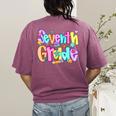 Preppy Seventh Grade Back To School 7th Grade Teachers Girls Women's Comfort Colors T-Shirt Back Print Berry Preppy Seventh Grade Back To School 7th Grade Teachers Girls Women's Comfort Colors T-Shirt Back Print Berry