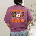 Preschool Boo Crew Halloween Teachers Students Costume Women's Comfort Colors T-Shirt Back Print Berry