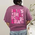 In My Preschool Era Teachers Women Back To School Kids Girls Women's Comfort Colors T-Shirt Back Print Berry In My Preschool Era Teachers Women Back To School Kids Girls Women's Comfort Colors T-Shirt Back Print Berry