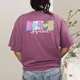 Preschool Squad Team Pre-K Crew Back To School Teacher Women's Comfort Colors T-Shirt Back Print Berry Preschool Squad Team Pre-K Crew Back To School Teacher Women's Comfort Colors T-Shirt Back Print Berry