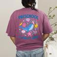 Preschool Is Whale-y Great Preschool Teacher Women's Comfort Colors T-Shirt Back Print Berry