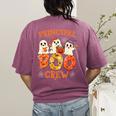 Principal Teacher Boo Crew Halloween Spooky Costume Women's Comfort Colors T-Shirt Back Print Berry Principal Teacher Boo Crew Halloween Spooky Costume Women's Comfort Colors T-Shirt Back Print Berry