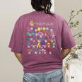 Problem Solver Math Alphabet ABC Teacher Students Women's Comfort Colors T-Shirt Back Print Berry