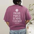 Proud Public School Teacher Red For Ed California Men Women Kids Women's Comfort Colors T-Shirt Back Print Berry Proud Public School Teacher Red For Ed California Men Women Kids Women's Comfort Colors T-Shirt Back Print Berry